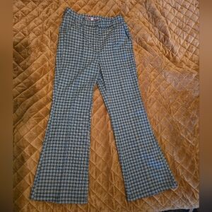 Urban Outfitters Black and White Houndstooth Flare Pants